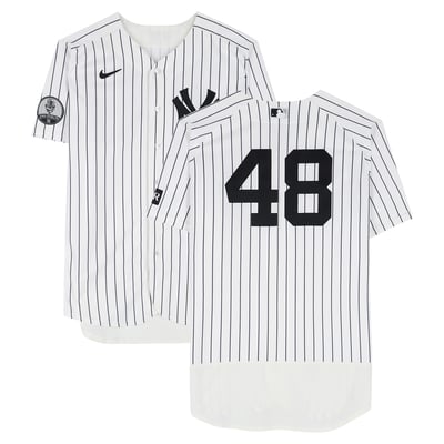 Paul Goldschmidt New York Yankees Fanatics Authentic Player-Worn #48 White Pinstripe Jersey vs. Seattle Mariners on August 13, 2026