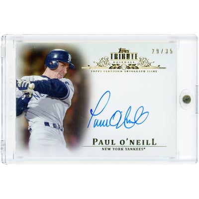 Paul O'Neill New York Yankees Autographed 2013 Topps Tribute Sepia #TA-PO #29/35 Card 