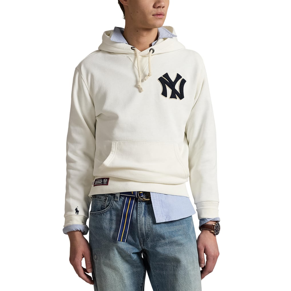 Polo Ralph Lauren Cream Yankees Fleece Hoodie