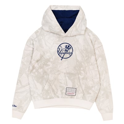 New York Yankees Mitchell & Ness Preschool Ghosted Pop Over Hoodie - White