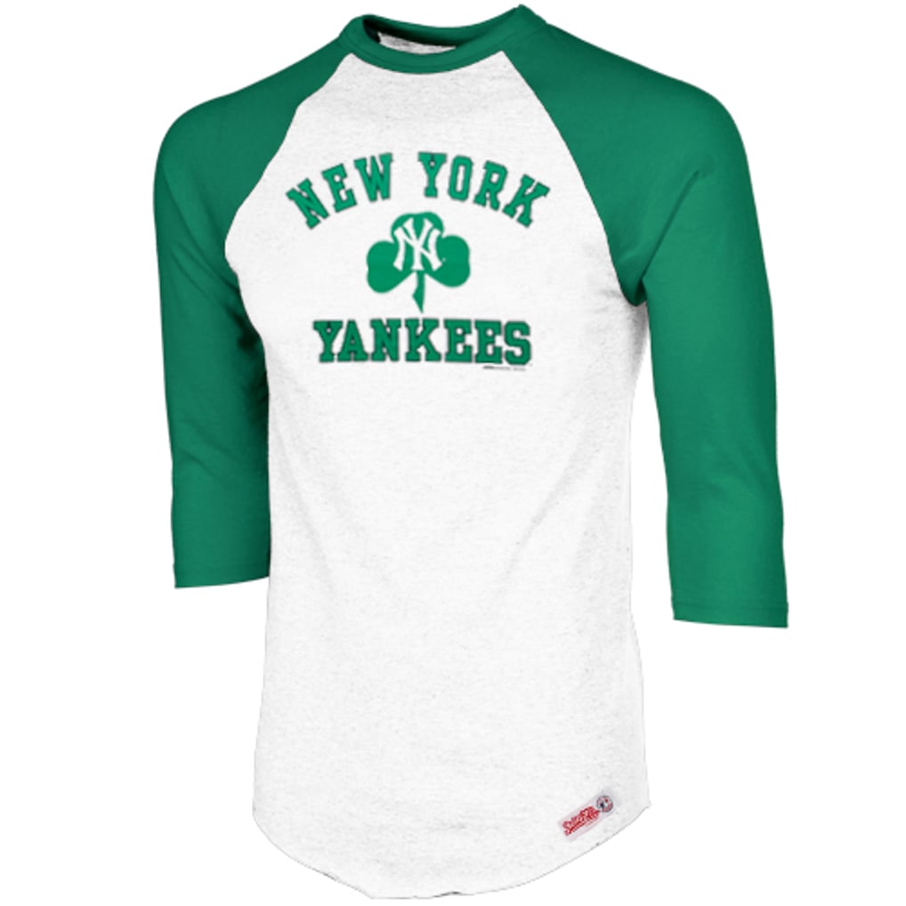 Stitches New York Yankees St. Paddy's Day Three-Quarter Sleeve Raglan T ...