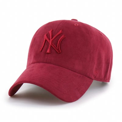 New York Yankees '47 Unisex Fall Feelings Ballpark Suede Clean Up Hat - Red
