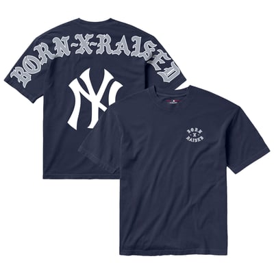 New York Yankees Born x Raised Unisex Eyebuster T-Shirt - Navy
