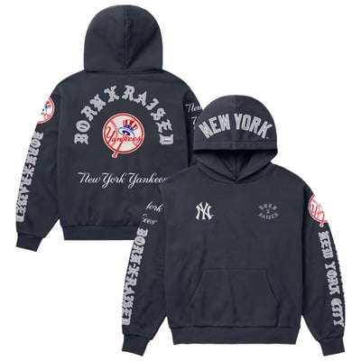 New York Yankees Born x Raised Unisex Moneyball Hoodie - Navy