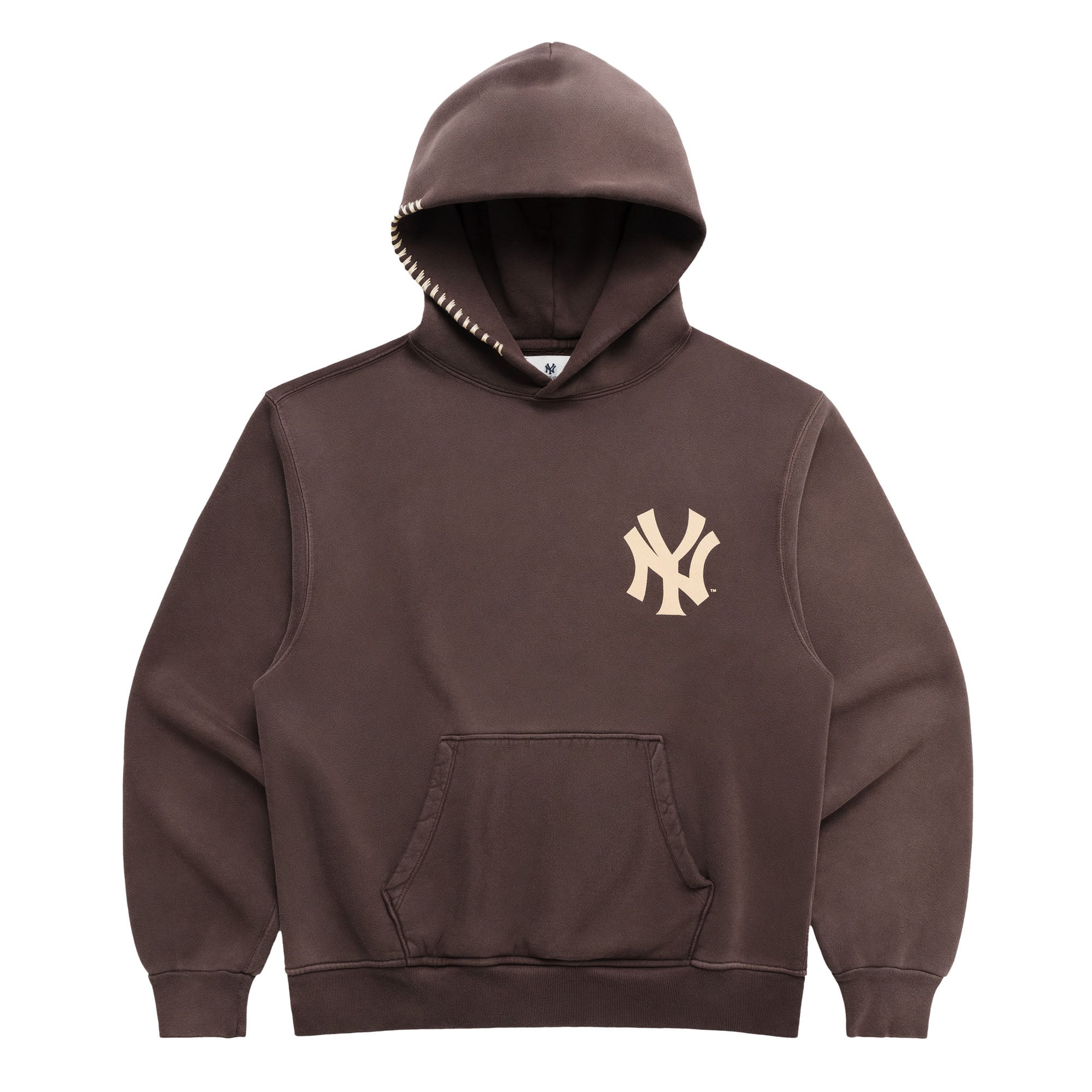 Unisex New York Yankees Madhappy Brown Washed Fleece Hoodie