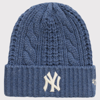 New York Yankees Madhappy Unisex '47 Cable Knit Beanie - Navy