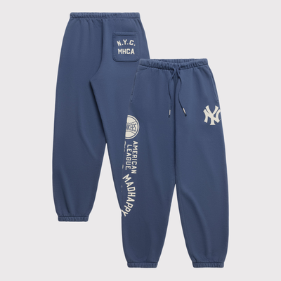 New York Yankees Madhappy Unisex MHCA Fleece Sweatpants - Navy