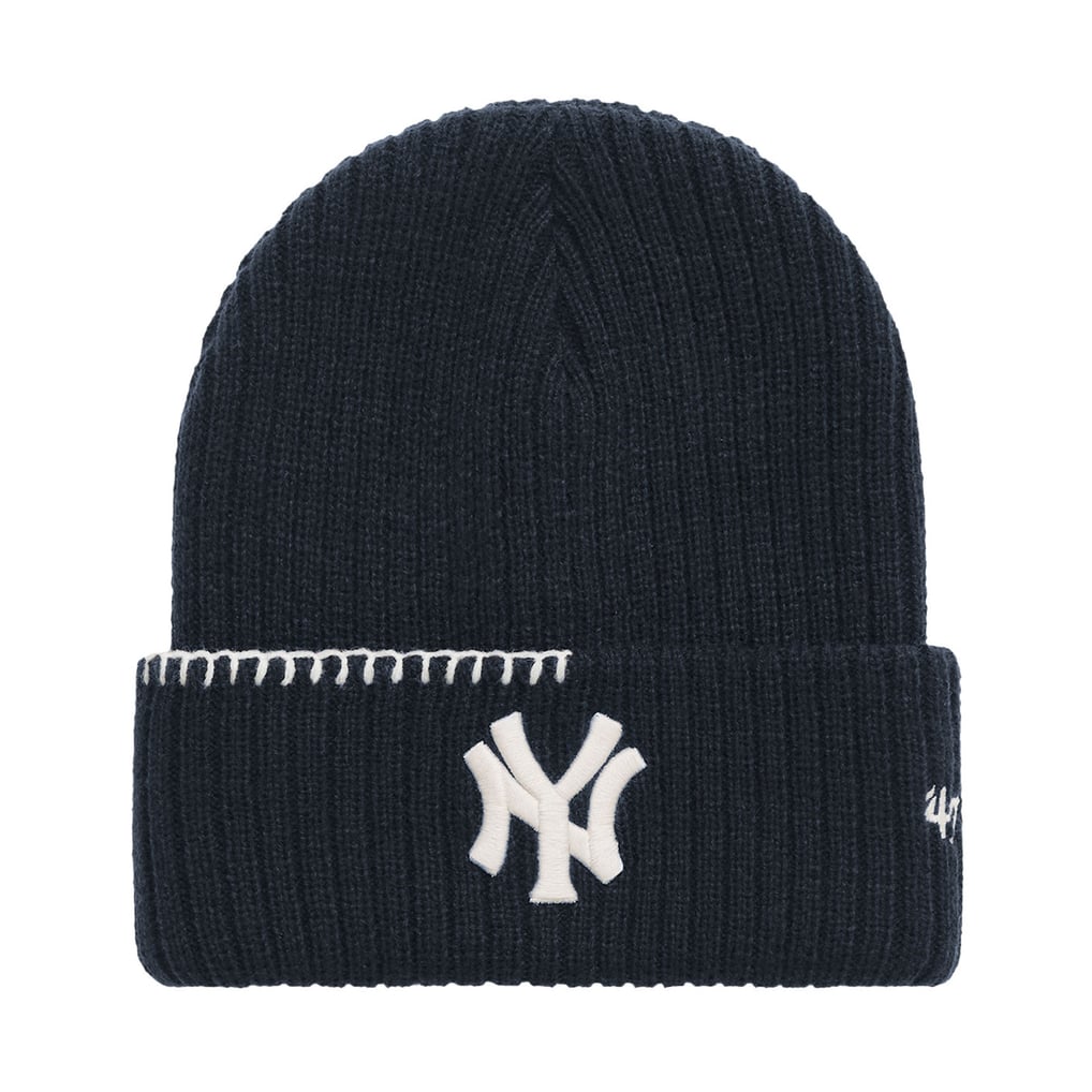 Unisex New York Yankees Madhappy Navy Rib Knit Beanie display picture 1