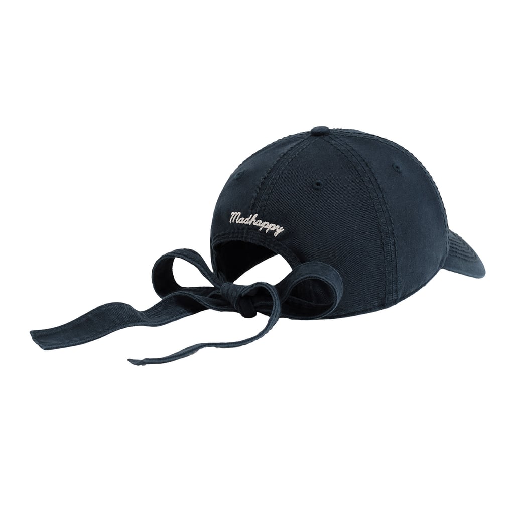 Unisex Black Washed Embroidered Bow Tie 100% Cotton Adjustable Fit Baseball Cap Amazon.com: Bowtie Baseball Cap Embroidered Cotton  main image 2