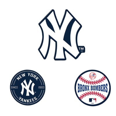  New York Yankees WinCraft 3-Pack Premium Fridge Magnet Set