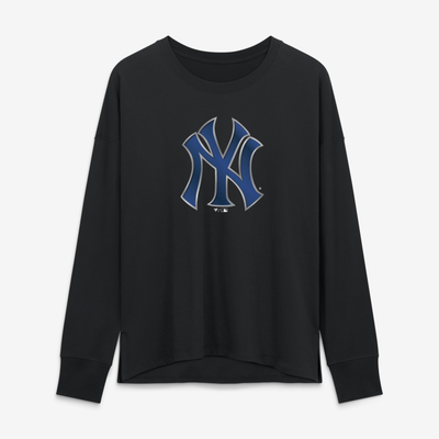 New York Yankees Women's Forged Mascot Long Sleeve T-Shirt - Black