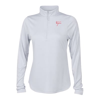 New York Yankees Columbia Women's Fairway Breeze Quarter-Zip Pullover - White