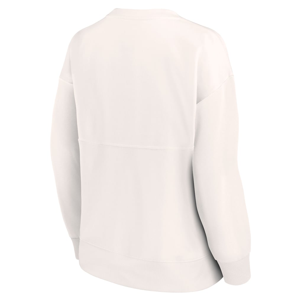 New York Yankees Fanatics Women's Leopard Pullover Sweatshirt - Cream