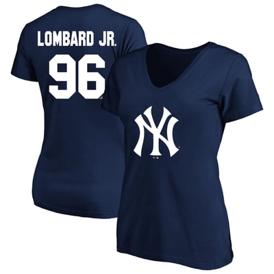 George Lombard Jr. New York Yankees Fanatics Women's Name & Number T-Shirt - Navy