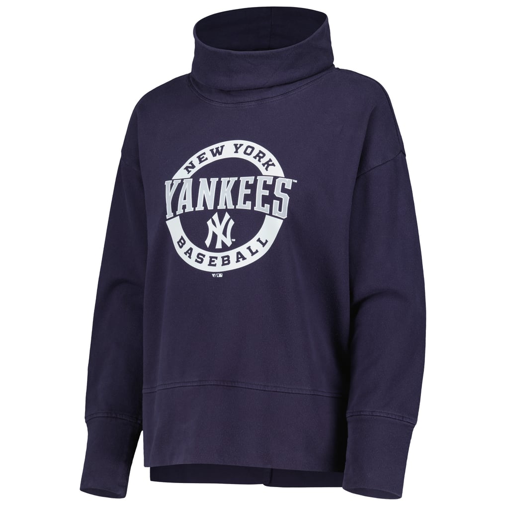 New York Yankees Levelwear Women's Sunset Farm Team Pullover Sweatshirt - Navy