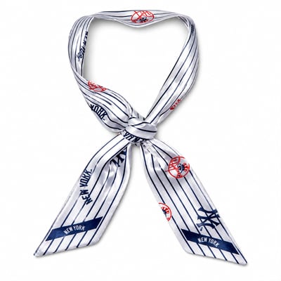  New York Yankees Montana West Women's Pinstripe Bag Scarf - White