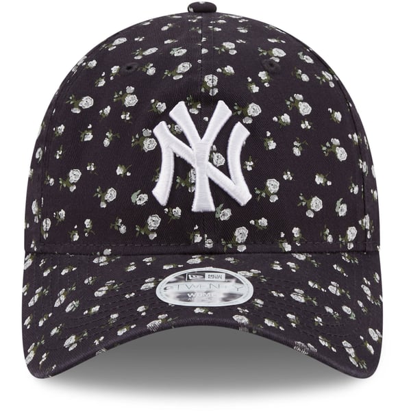 New Era 9Twenty Casquette Femme Floral New York Yankees Olive - Strapback Réglable