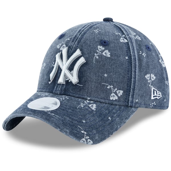NWT New Era New York Yankees watercolor floral brim fitted hat cap navy. 71/4 New York Yankees WATER COLOR FLORAL New Era 59Fifty Fitted  main image 4