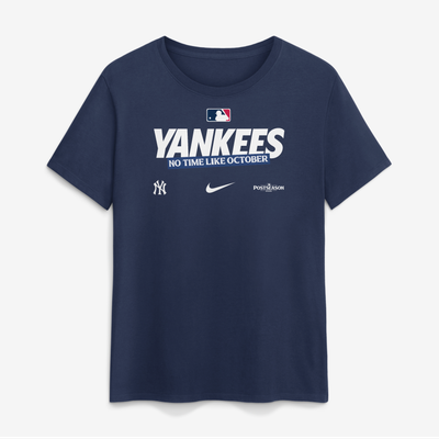 New York Yankees Nike Women's 2026 MLB Postseason Authentic Collection T-Shirt - Navy