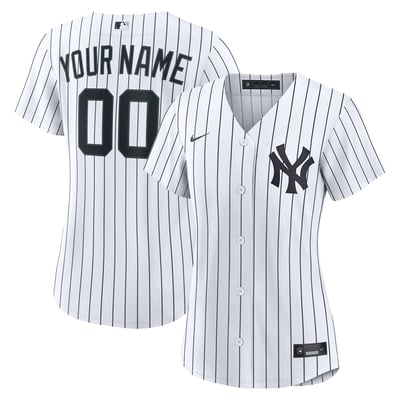 New York Yankees Nike Women's Home Replica Custom Jersey - White