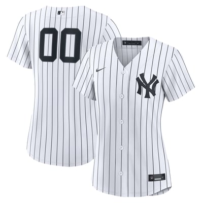 New York Yankees Nike Women's Home Replica Custom Jersey - White