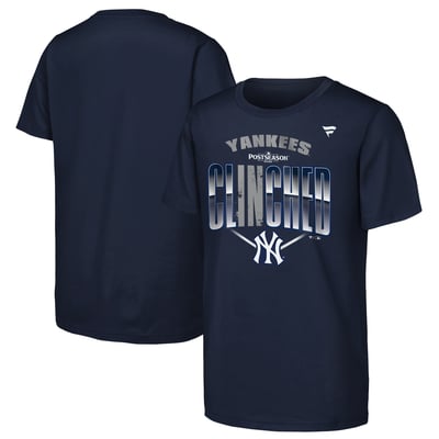New York Yankees Fanatics Youth 2026 MLB Postseason Locker Room T-Shirt - Navy