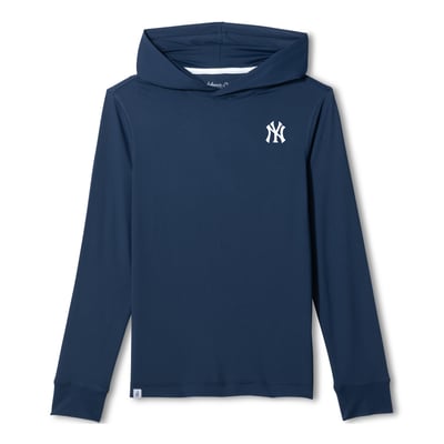 New York Yankees Johnnie-O Youth Durant Long Sleeve Hooded T-Shirt - Navy