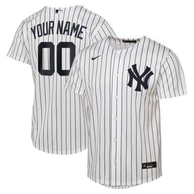 New York Yankees Nike Youth Home Replica Custom Jersey - White