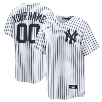 New York Yankees Nike Youth Home Replica Custom Jersey - White