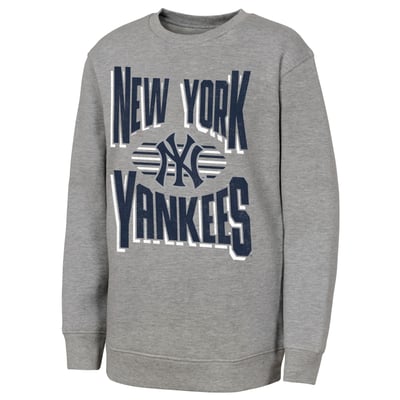 New York Yankees Outerstuff Youth Jet Stream Sweatshirt - Gray