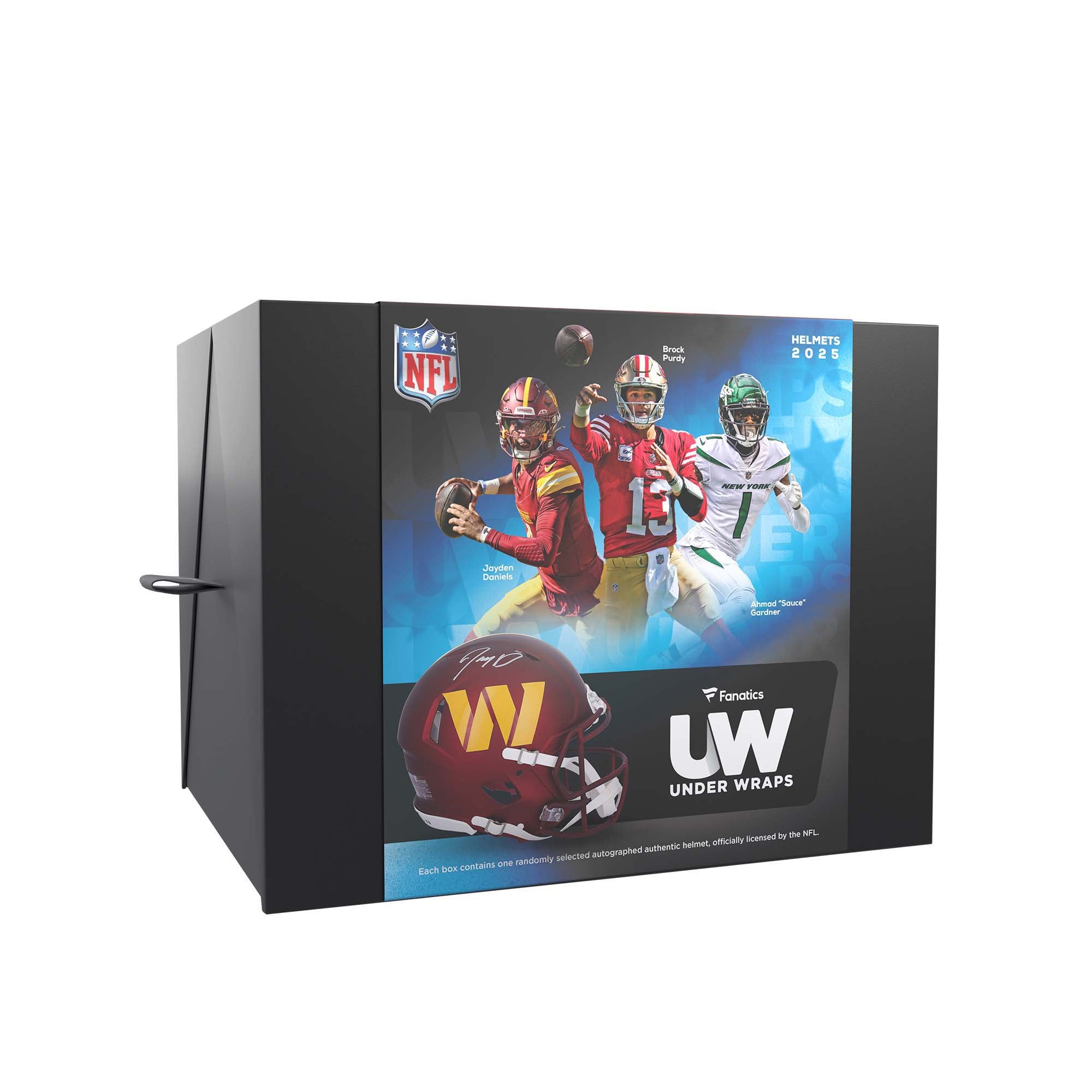 2025 Under Wraps Autographed NFL Authentic Helmet Single Mystery Box