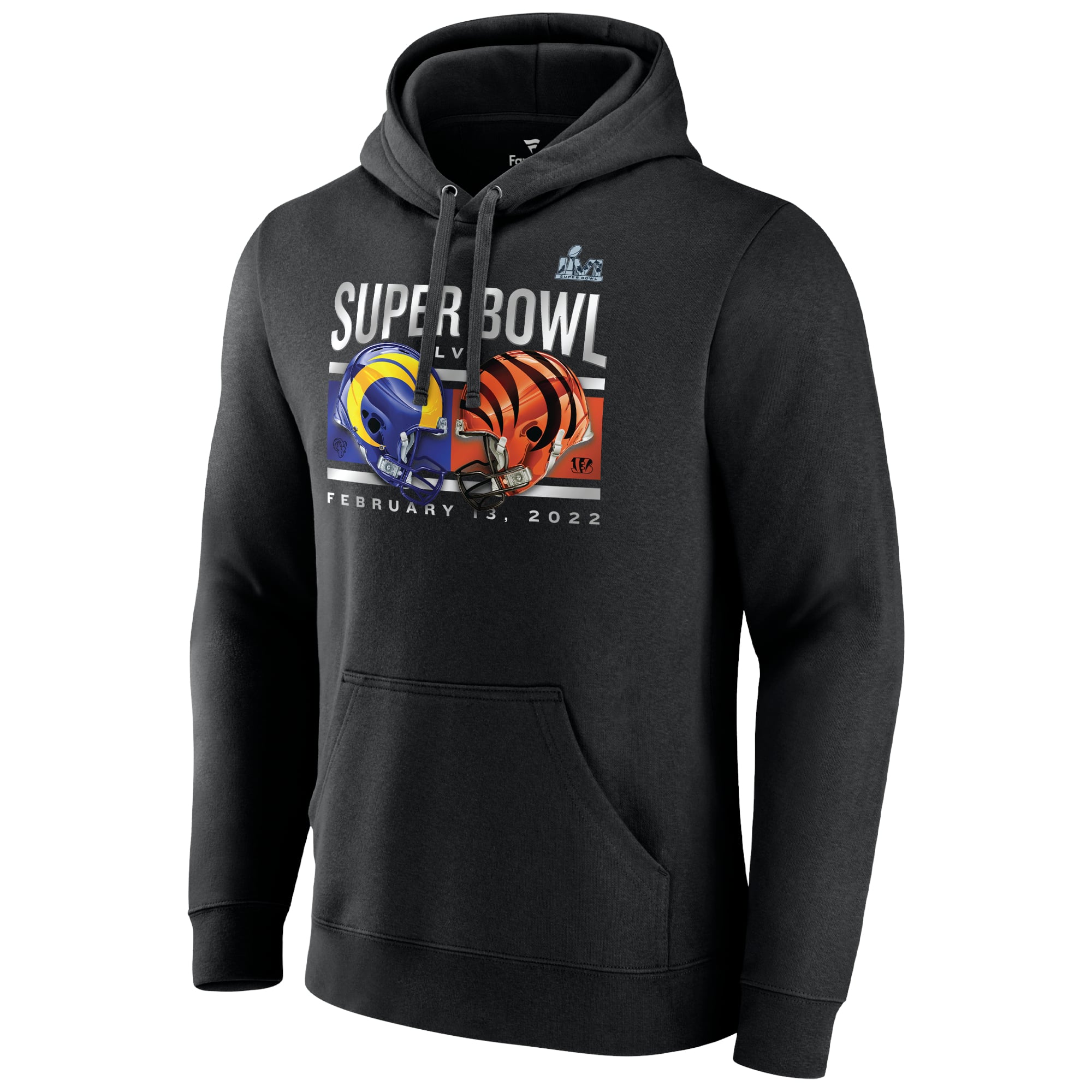 Men's Fanatics Black Cincinnati Bengals vs. Los Angeles Rams Super