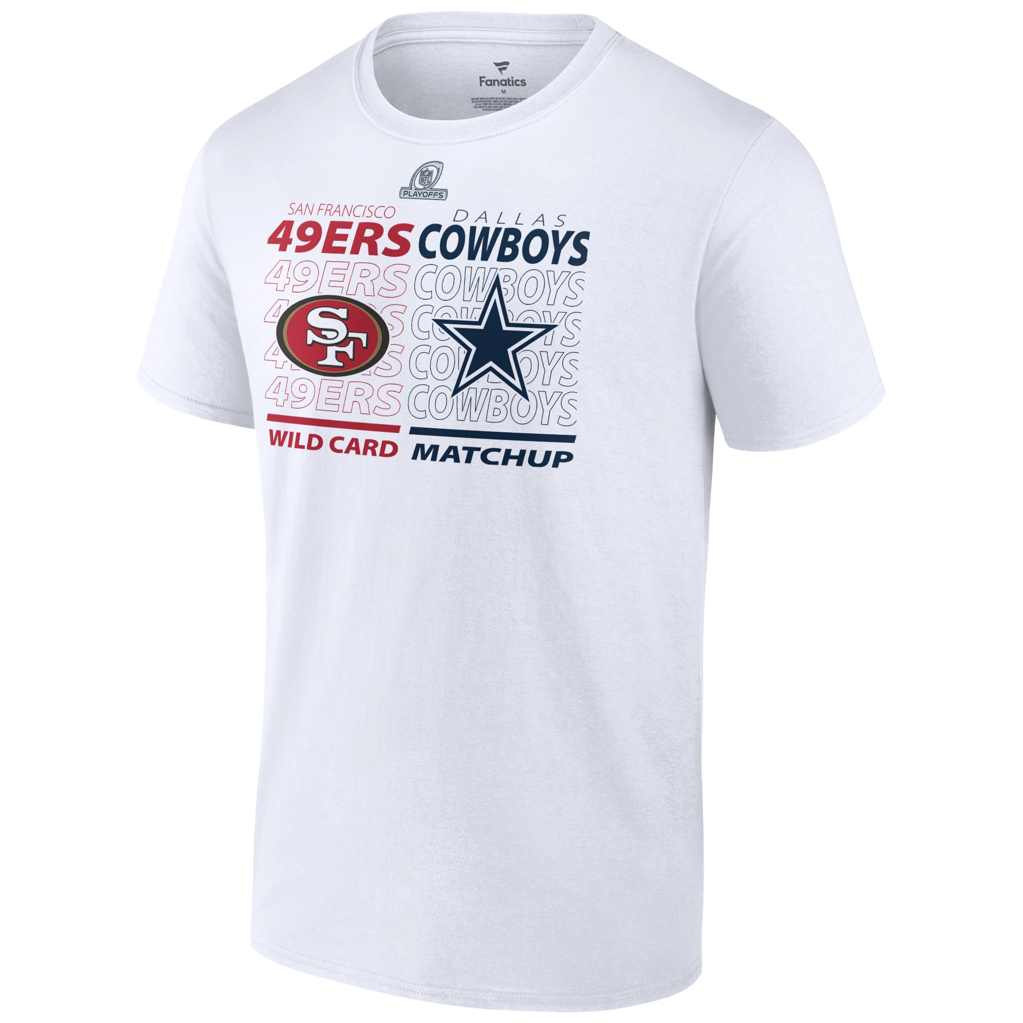 Men's Fanatics White Dallas Cowboys vs. San Francisco 49ers 2021
