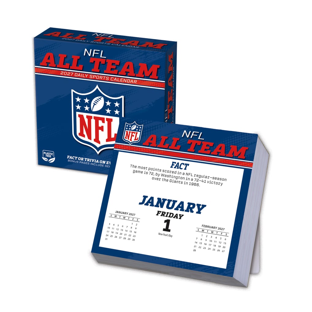 NFL Multi-Team 2027 Box Calendar
