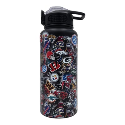 NFL Pegasus 32oz Stainless Steel ProPress Water Bottle