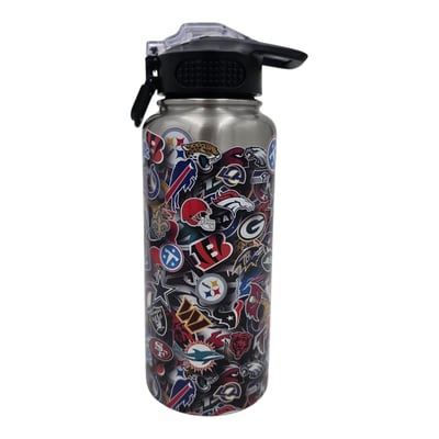 NFL Pegasus 32oz Stainless Steel ProPress Water Bottle