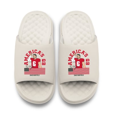 Baker Mayfield NFLPA ISlide x BreakingT America's QB Motive Slide Sandals