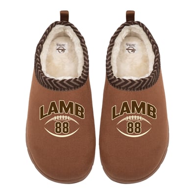 CeeDee Lamb NFLPA ISlide Unisex Name & Number Stack Mission Slippers