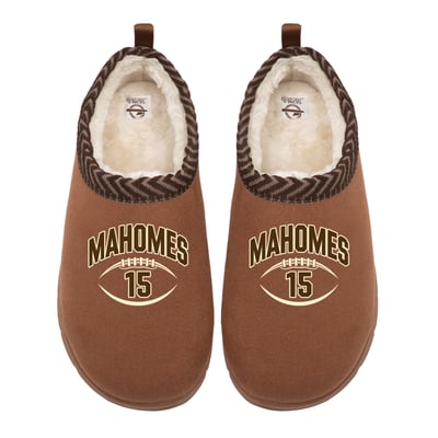 Patrick Mahomes NFLPA ISlide Unisex Name & Number Stack Mission Slippers