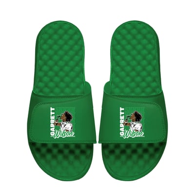 Garrett Wilson ISlide x BreakingT Unisex Celebration Slide Sandals - Green