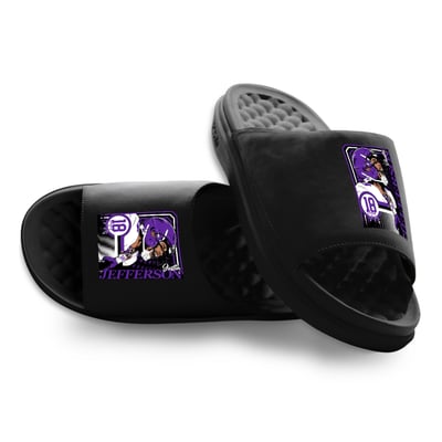 Justin Jefferson NFLPA ISlide x BreakingT Unisex Player Poster Motive Slide Sandals