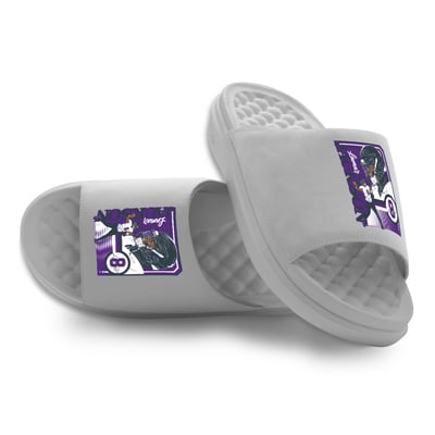 Lamar Jackson NFLPA ISlide x BreakingT Unisex Player Poster Motive Slide Sandals