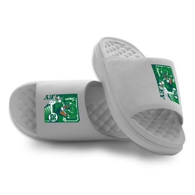 Saquon Barkley NFLPA ISlide x BreakingT Unisex Player Poster Motive Slide Sandals
