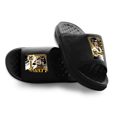T.J. Watt NFLPA ISlide x BreakingT Unisex Player Poster Motive Slide Sandals
