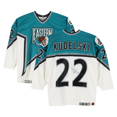 Bob Kudelski Eastern Conference Autographed Fanatics Authentic Game-Used #22 White Jersey from the 1994 NHL All-Star Game