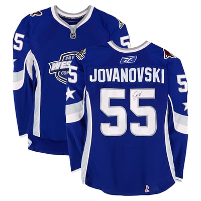 Ed Jovanovski Western Conference Autographed Fanatics Authentic Game-Used #55 Blue Jersey from the 2007 NHL All-Star Game 