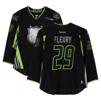 Marc-Andre Fleury Team Foligno Autographed Fanatics Authentic Player-Issued #29 Black Jersey from the 2015 NHL All-Star Game