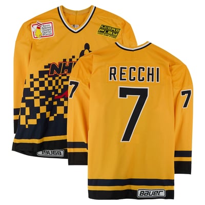 Mark Recchi Team Canada Fanatics Authentic Game-Used #7 Yellow Jersey from the 1994 NHL 4-on-4 Challenge