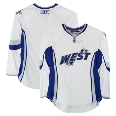 Rick Nash Western Conference Autographed Fanatics Authentic Team-Issued White Jersey from the 2008 NHL All-Star Game