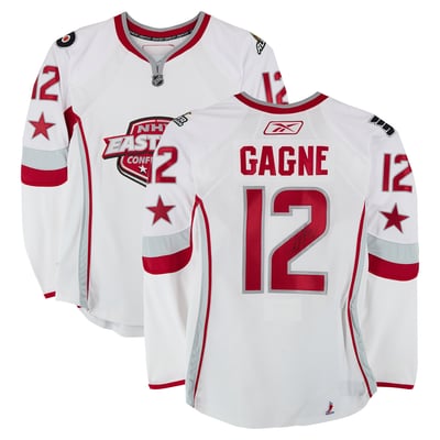 Simon Gagne Eastern Conference Autographed Fanatics Authentic Game-Used #12 White Jersey from the 2007 NHL All-Star Game 